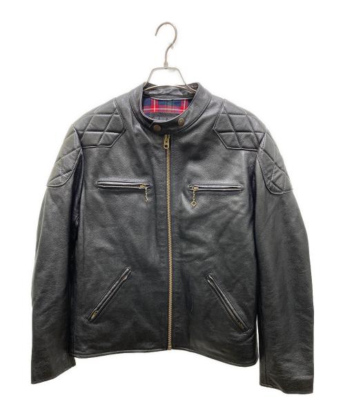 FORTIME（フォータイム）FORTIME (フォータイム) レザージャケット ブラック サイズ:XLの古着・服飾アイテム