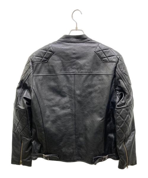 FORTIME（フォータイム）FORTIME (フォータイム) レザージャケット ブラック サイズ:XLの古着・服飾アイテム