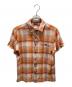 Patagonia（パタゴニア）の古着「オンブレチェックシャツ」｜オレンジ