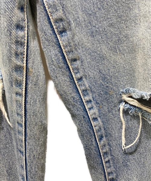 moussy（マウジー）moussy (マウジー) HW CRASH LOOSE STRAIGHT ブルー サイズ:W26の古着・服飾アイテム