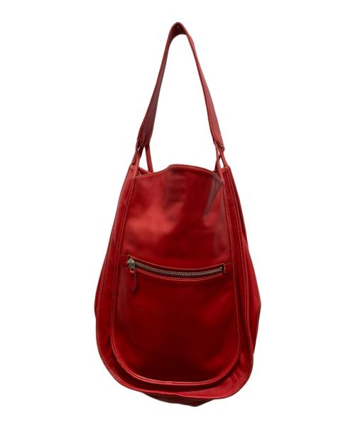 michiamo（ミキアモ）michiamo (ミキアモ) ハンドバッグ レッドの古着・服飾アイテム