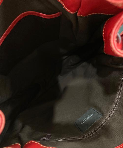 michiamo（ミキアモ）michiamo (ミキアモ) ハンドバッグ レッドの古着・服飾アイテム