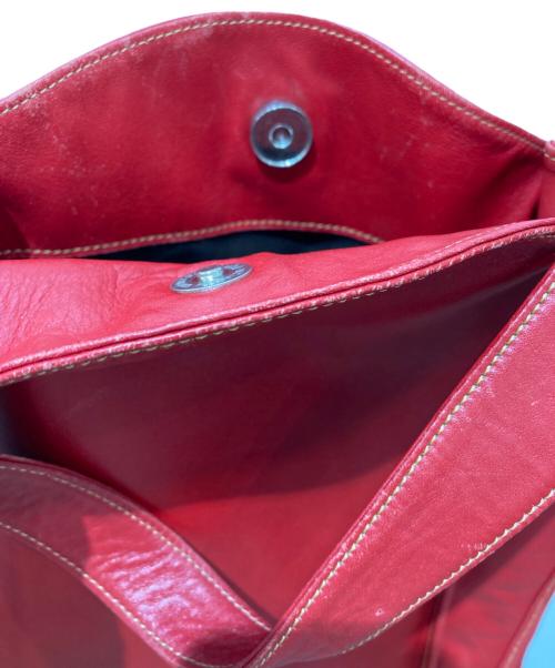 michiamo（ミキアモ）michiamo (ミキアモ) ハンドバッグ レッドの古着・服飾アイテム