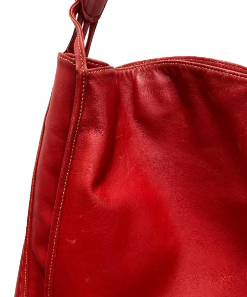 michiamo（ミキアモ）michiamo (ミキアモ) ハンドバッグ レッドの古着・服飾アイテム