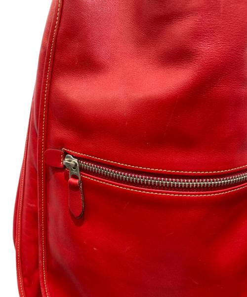 michiamo（ミキアモ）michiamo (ミキアモ) ハンドバッグ レッドの古着・服飾アイテム