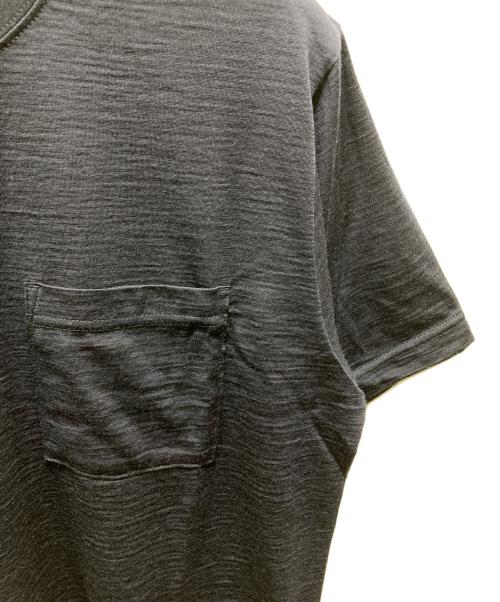 山と道（ヤマトミチ）山と道 (ヤマトミチ) 100％ Light Merino pocket t-shirt ネイビー サイズ:Mの古着・服飾アイテム