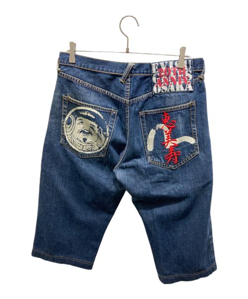 EVISU（エヴィス）EVISU (エヴィス) デニムハーフパンツ インディゴ サイズ:34の古着・服飾アイテム