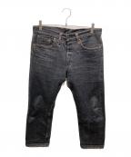 DENIMEドゥニーム）の古着「ブラックデニムパンツ」｜ブラック