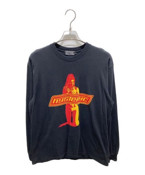Hysteric Glamour（ヒステリックグラマー）Hysteric Glamour (ヒステリックグラマー) ロングスリーブカットソー ブラック サイズ:Lの古着・服飾アイテム