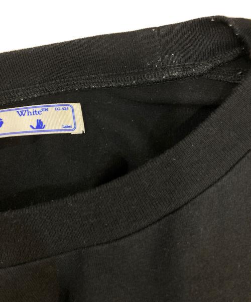 OFFWHITE（オフホワイト）OFFWHITE (オフホワイト) プリントTシャツ ブラック サイズ:Lの古着・服飾アイテム