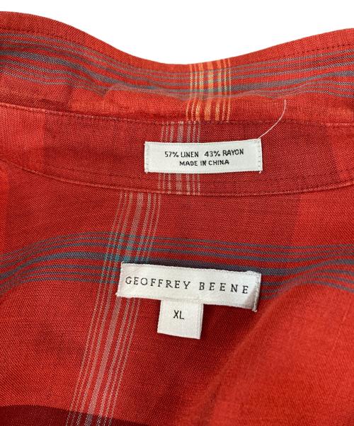 GEOFFREY BEENE（ジェフリー・ビーン）GEOFFREY BEENE (ジェフリー・ビーン) チェックシャツ レッド サイズ:XLの古着・服飾アイテム