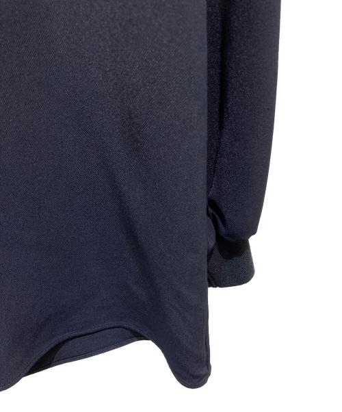 Emma Taylor（エマテイラー）Emma Taylor (エマテイラー) パール釦キーネックロングスリーブブラウス ネイビー サイズ:FREEの古着・服飾アイテム