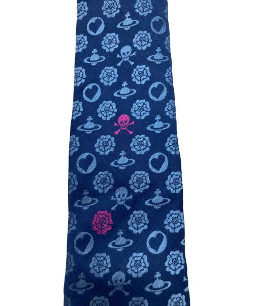 Vivienne Westwood（ヴィヴィアンウエストウッド）Vivienne Westwood (ヴィヴィアンウエストウッド) ネクタイ ネイビー サイズ:記載なしの為実寸参照の古着・服飾アイテム