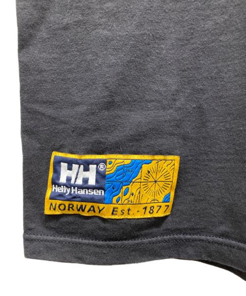 HELLY HANSEN（ヘリーハンセン）HELLY HANSEN (ヘリーハンセン) プリントTシャツ ブラック サイズ:記載無しの為実寸参照の古着・服飾アイテム