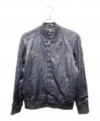 DIESELディーゼル）の古着「刺繍ボンバージャケット」｜ブラック
