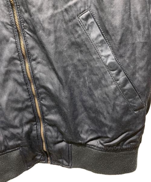 DIESEL（ディーゼル）DIESEL (ディーゼル) 刺繍ボンバージャケット ブラック サイズ:Sの古着・服飾アイテム