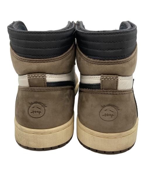 NIKE（ナイキ）NIKE (ナイキ) Travis Scott (トラヴィス・スコット) ハイカットスニーカー ブラウン サイズ:27.5㎝の古着・服飾アイテム