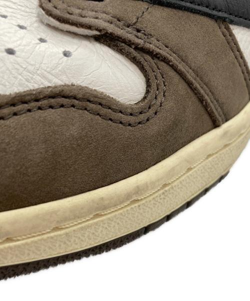 NIKE（ナイキ）NIKE (ナイキ) Travis Scott (トラヴィス・スコット) ハイカットスニーカー ブラウン サイズ:27.5㎝の古着・服飾アイテム