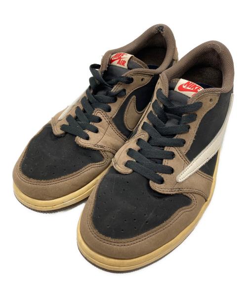 NIKE（ナイキ）NIKE (ナイキ) Travis Scott (トラヴィス・スコット) ローカットスニーカー ブラウン サイズ:27.5㎝の古着・服飾アイテム