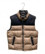 COACHコーチ）の古着「シグネチャーダウンベスト　888-262-6224」｜ブラウン