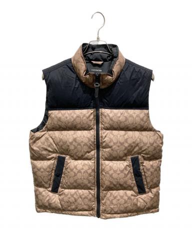 コーチダウンベスト 中古・古着通販】COACH (コーチ) シグネチャーダウンベスト 888-262