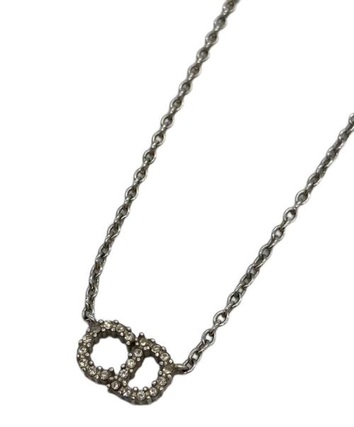 Christian Dior（クリスチャン ディオール）Christian Dior (クリスチャン ディオール) ロゴネックレス シルバーの古着・服飾アイテム
