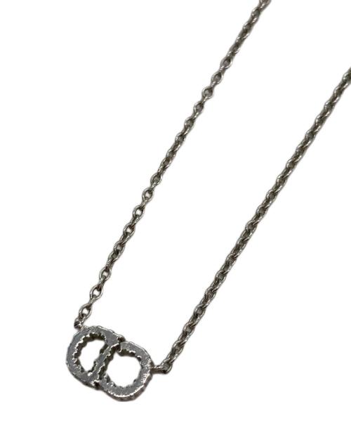 Christian Dior（クリスチャン ディオール）Christian Dior (クリスチャン ディオール) ロゴネックレス シルバーの古着・服飾アイテム