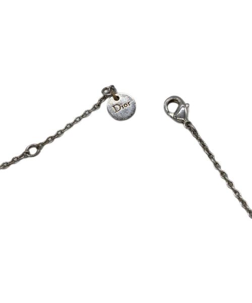 Christian Dior（クリスチャン ディオール）Christian Dior (クリスチャン ディオール) ロゴネックレス シルバーの古着・服飾アイテム