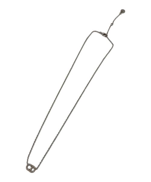 Christian Dior（クリスチャン ディオール）Christian Dior (クリスチャン ディオール) ロゴネックレス シルバーの古着・服飾アイテム