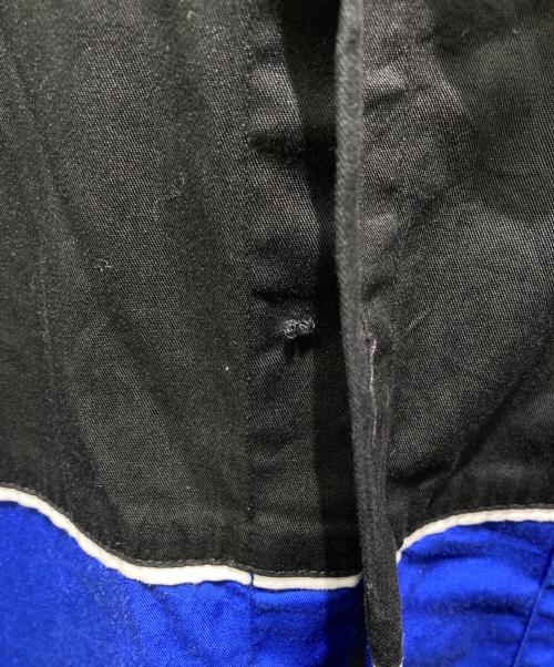 Buell（ビューエル）Buell (ビューエル) 半袖ワークシャツ ブラック×ブルー サイズ:XXLの古着・服飾アイテム