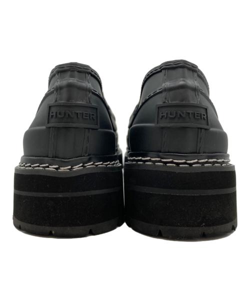 HUNTER（ハンター）HUNTER (ハンター) リファインスティッチ ペニーローファー ブラック サイズ:US7の古着・服飾アイテム
