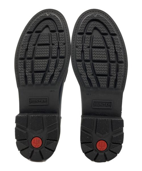 HUNTER（ハンター）HUNTER (ハンター) リファインスティッチ ペニーローファー ブラック サイズ:US7の古着・服飾アイテム