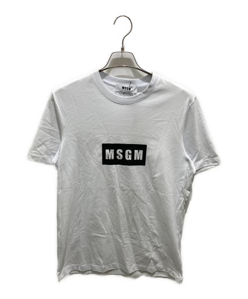 MSGM（エムエスジーエム）MSGM (エムエスジーエム) プリントTシャツ ホワイト サイズ:XSの古着・服飾アイテム