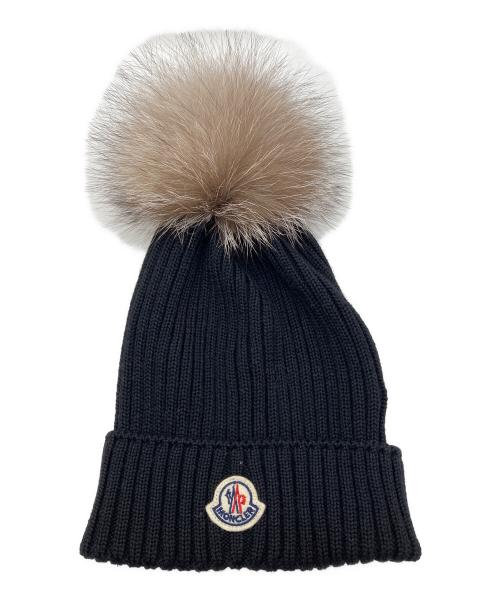 MONCLER（モンクレール）MONCLER (モンクレール) ニット帽 ブラックの古着・服飾アイテム