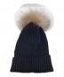 MONCLER (モンクレール) ニット帽 ブラック：9000円