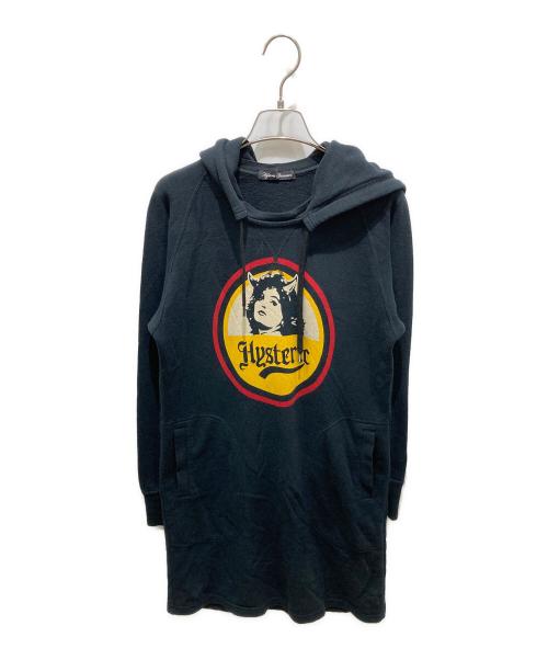 Hysteric Glamour（ヒステリックグラマー）Hysteric Glamour (ヒステリックグラマー) THE CRAMPS HOODIE ONE PIECE ブラック サイズ:FREEの古着・服飾アイテム
