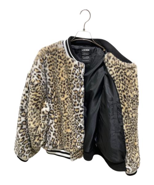 LEGENDA（レジェンダ）LEGENDA (レジェンダ) LG Logo Fur Award Jacket ベージュ サイズ:記載なしの為実寸参照の古着・服飾アイテム