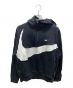 NIKEナイキ）の古着「AS M NK SWOOSH FLC HZ HOODIE」｜ブラック