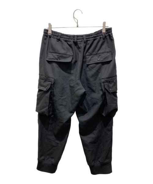 GROUND Y（グラウンドワイ）GROUND Y (グラウンドワイ) T/W GABARDINE MILITARY CARGO PANTS ブラック サイズ:3の古着・服飾アイテム