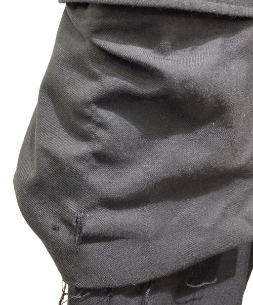 GROUND Y（グラウンドワイ）GROUND Y (グラウンドワイ) T/W GABARDINE MILITARY CARGO PANTS ブラック サイズ:3の古着・服飾アイテム