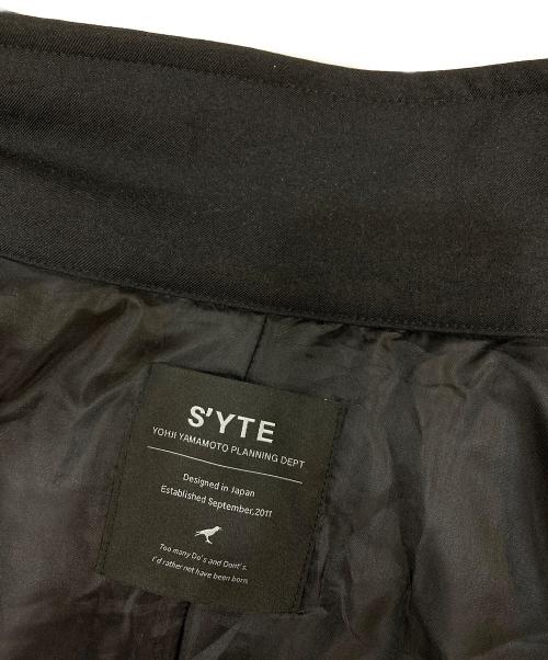 s'yte（サイト）s'yte (サイト) Shiwanoaru Polyester Stretch Twill Padded Mods Coat ブラック サイズ:3の古着・服飾アイテム