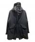 s'yte（サイト）の古着「Shiwanoaru Polyester Stretch Twill Padded Mods Coat」｜ブラック