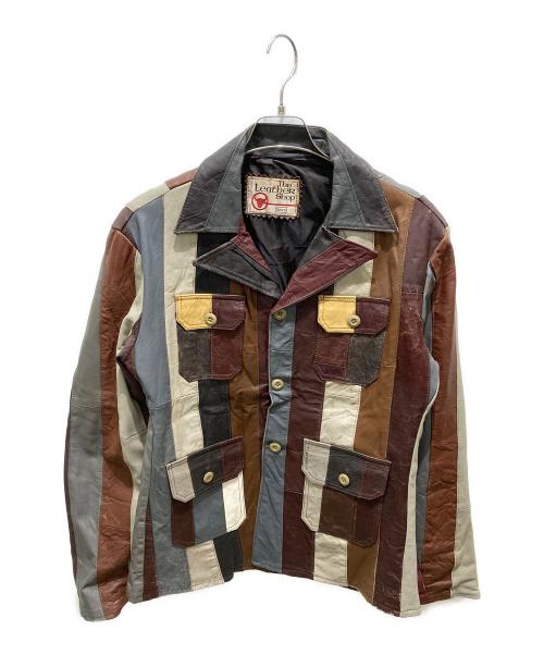 Sears（シアーズ）Sears (シアーズ) レザーコート ブラウン サイズ:記載無しの為実寸参照の古着・服飾アイテム