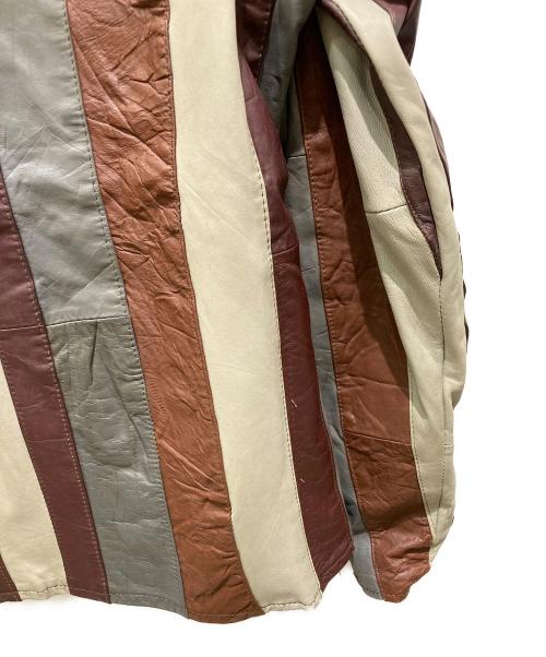 Sears（シアーズ）Sears (シアーズ) レザーコート ブラウン サイズ:記載無しの為実寸参照の古着・服飾アイテム