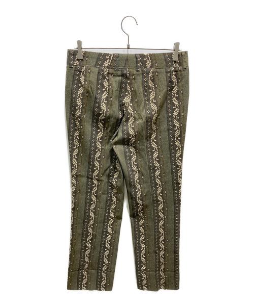 PAUL SMITH（ポールスミス）PAUL SMITH (ポールスミス) 総柄パンツ グリーン サイズ:79の古着・服飾アイテム