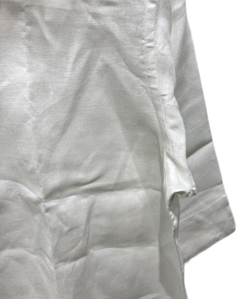 SHIPS（シップス）SHIPS (シップス) リネンカプリシャツ ホワイト サイズ:Sの古着・服飾アイテム