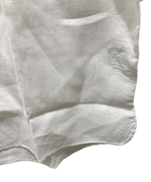 SHIPS（シップス）SHIPS (シップス) リネンカプリシャツ ホワイト サイズ:Sの古着・服飾アイテム