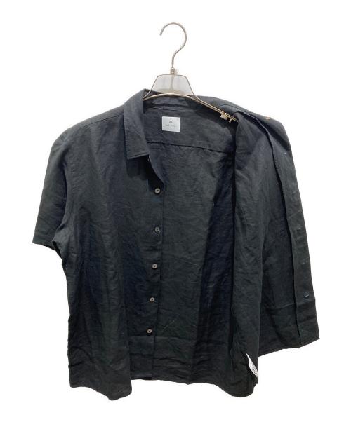 PAUL SMITH（ポールスミス）PAUL SMITH (ポールスミス) リネンシャツ ブラック サイズ:XLの古着・服飾アイテム