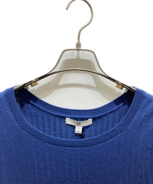 BANANA REPUBLIC（バナナリパブリック）BANANA REPUBLIC (バナナリパブリック) メリーノウール半袖ニット ブルー サイズ:S 未使用品の古着・服飾アイテム