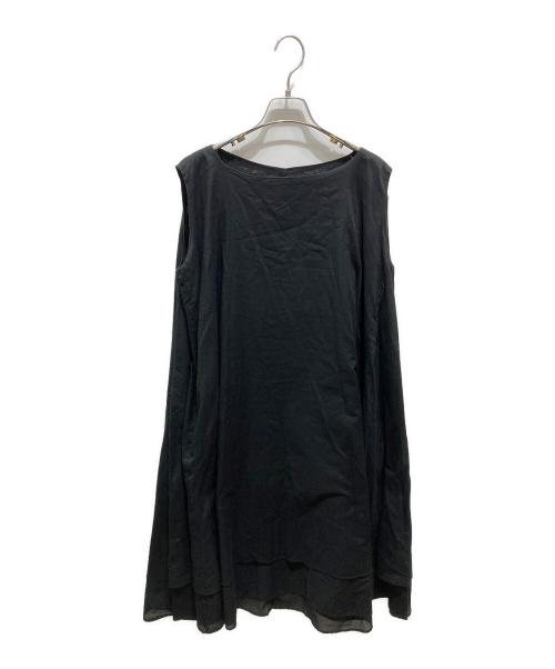 mizuiro-ind（ミズイロインド）mizuiro-ind (ミズイロインド) ノースリーブワンピース ブラック サイズ:記載無しの為実寸参照の古着・服飾アイテム